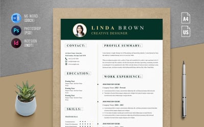 Professional Resume Templates - Four page CV