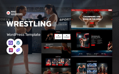 Ring Warriors – Birkózó Akadémia, Harcművészetek és Coaching WordPress Elementor téma