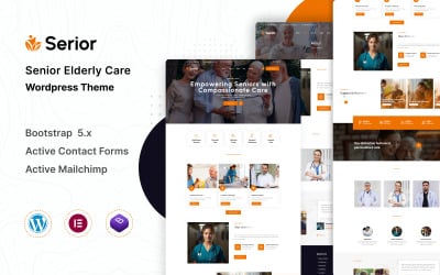 Serior - Senior Elderly Care &amp;amp; Private Nursing Service Wordpress Theme