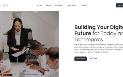Tecky - Tema HTML per soluzioni e consulenza IT