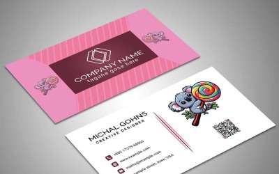 Business Card Vector Minimal Style