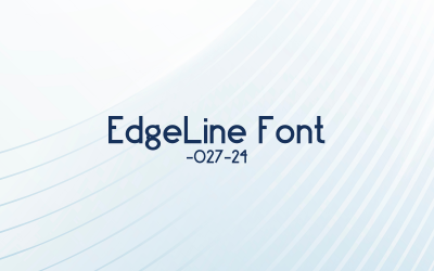Czcionka EdgeLine-unikalna-027-24