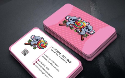 Modern professional business card design template