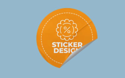 Round Sticker Mockup PSD Template VOL- 25