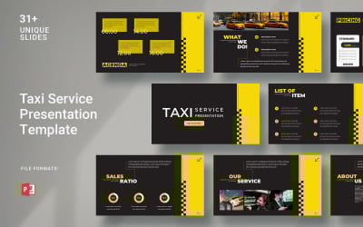 Taxi szolgáltatások bemutató sablon