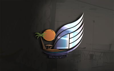 Beach Vella Logo Template