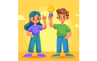 Concepto del Día del Inventor dibujado a mano