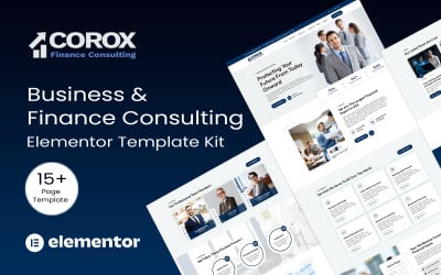 Corox - Kit Elementor de consultoría empresarial y financiera