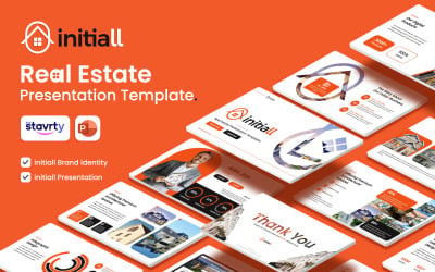 initiall - PowerPoint-presentatiesjablonen voor makelaarskantoren