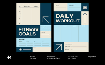 Modern Fitness Workout Planner