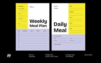 Planificador de comidas diario y semanal