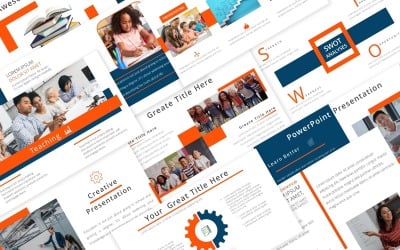 Plantilla de PowerPoint multipropósito sobre educación moderna