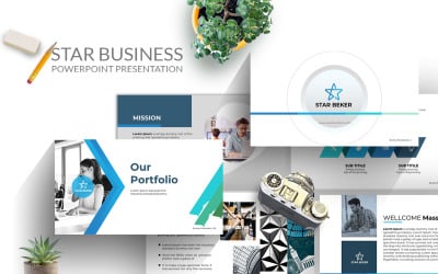 Szablon prezentacji PowerPoint planu biznesowego z plikiem dostosowywania