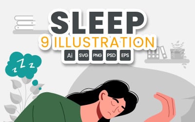 9 Young Person Sleeping Peacefully Illustration