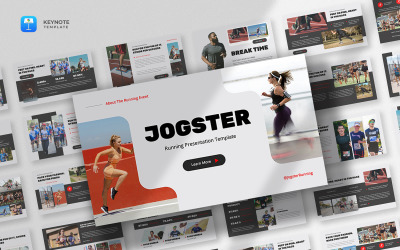 Jogster - Шаблон презентаций о беге и спорте