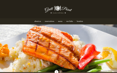 Grill étterem érzékeny webhelysablon