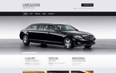 Tema WordPress da Limousine Rent Store