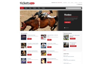 WooCommerce Theme namens "Responsives Online TicketShop" #46551