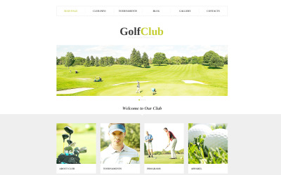 WordPress тема для гольф-клубу