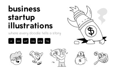 Business Startup Icon Set