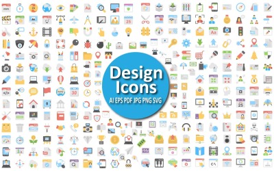 Creative Design Icon Collection for Modern Visual Projects