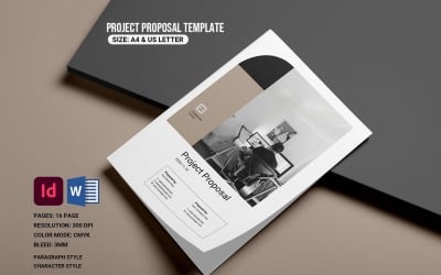 Creative Project Proposal Template. Psd &amp;amp; MS Word