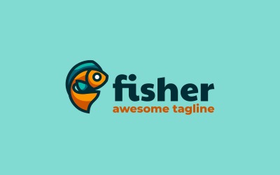 Fisher Simple Mascot Logo 1
