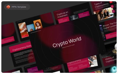 Modèle de présentation PowerPoint sur le monde de la cryptographie