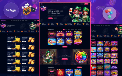 Casino.sx – šablona Figma pro online hazardní hry v kasinu