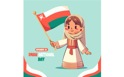Illustration for Oman National Day