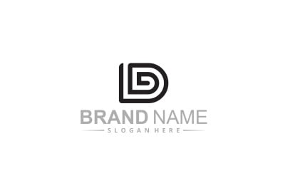 Initial D logo design template