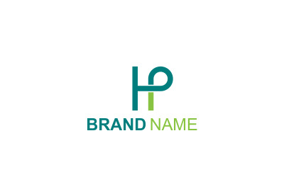 Letter Hp or ph logo template