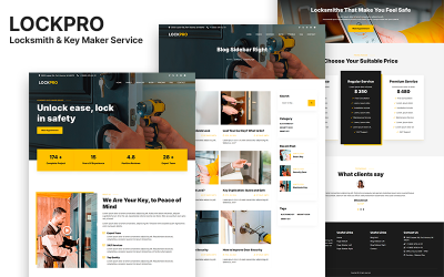 Lockpro – 锁匠和钥匙制作服务 HTML5 模板