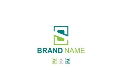Modern letter S logo design