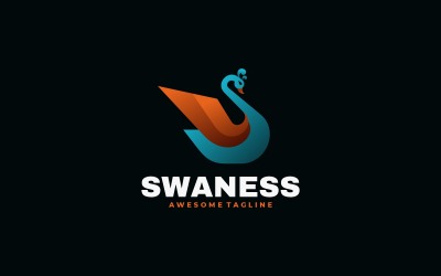 Swan Gradient Colorful Logo 12