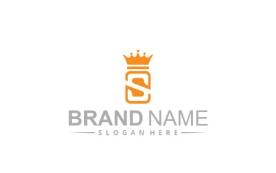 Letter S crown logo design