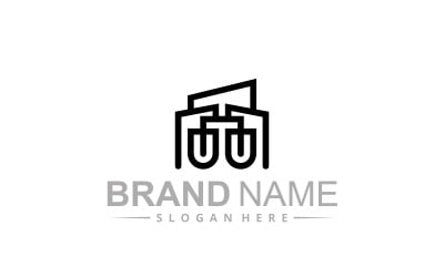 Letter Uu logo design template