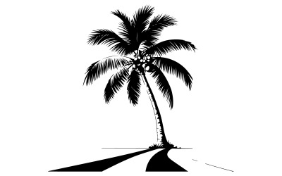 A illustration of a coconut tree