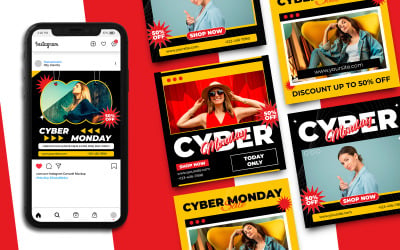 Cyber Monday Instagram Post Template 21