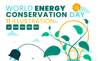 11 World Energy Conservation Day Illustration