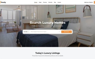 Realty - WordPress тема для недвижимости