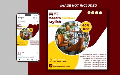 Interior Furniture Social Media Post - Lämplig för flera plattformar - 017
