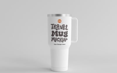 Rambler Travel Mug Drinking Cup Mockup 001