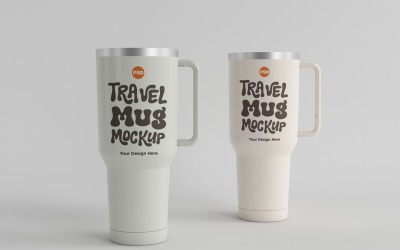 Rambler Travel Mug Drinking Cup Mockup 003