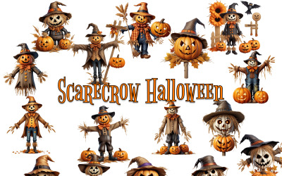 Scarecrow Halloween Clipart