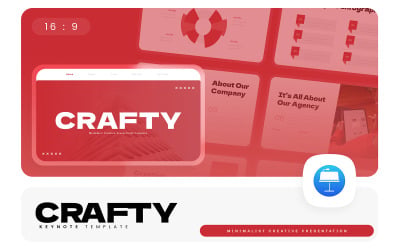 Crafty – Minimalist Yaratıcı Keynote Şablonu