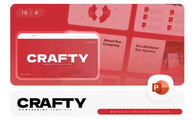 Crafty – Modelo de PowerPoint criativo minimalista