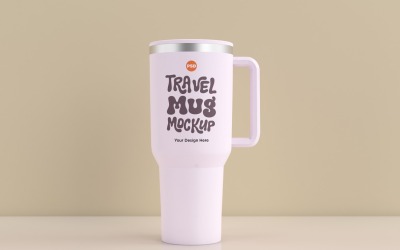 Rambler Travel Mug Drinking Cup Mockup 26