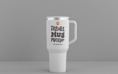 Rambler Travel Mug Drinking Cup Mockup 32