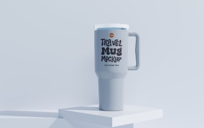Rambler Travel Mug Drinking Cup Mockup 86